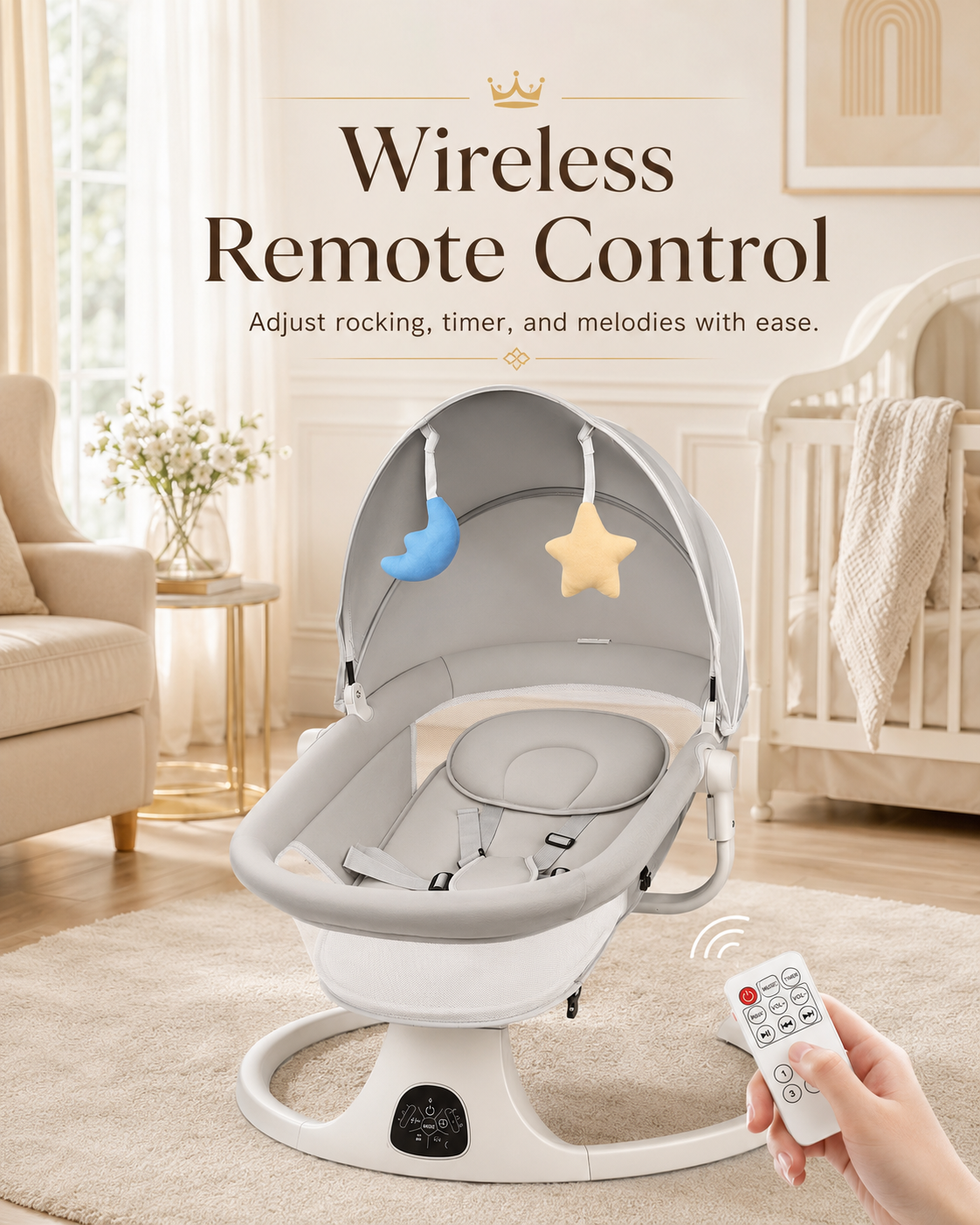 The 2-in-1 Smart Cradle & Rocker