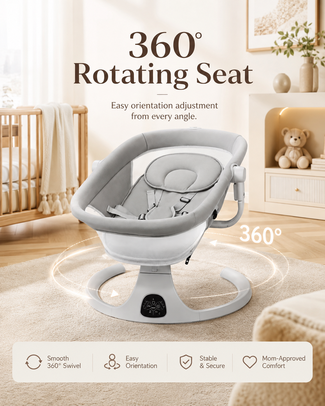 The 2-in-1 Smart Cradle & Rocker